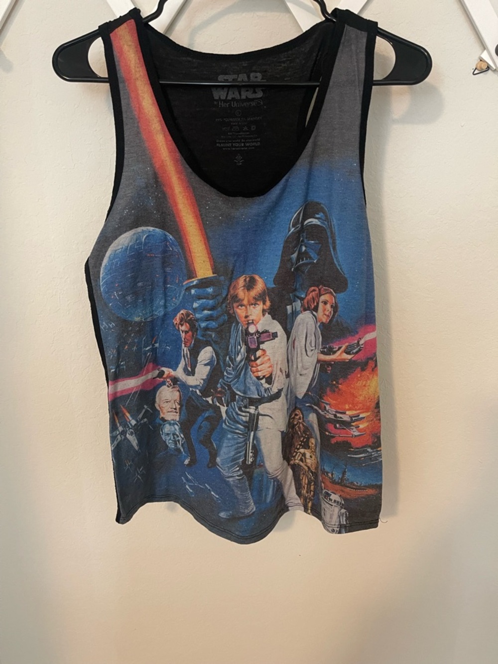 Vintage Star Wars A New Hope Graphic Tank Top